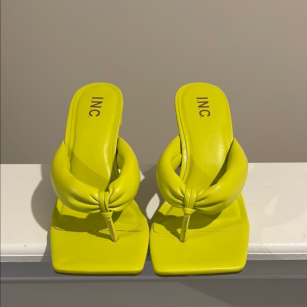 INC International Concepts Women's Yellow Sandals